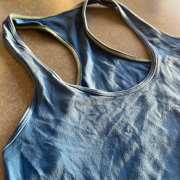 Lululemon Cool Racerback Athletic Tank Top. Blue - Picture 2 of 6